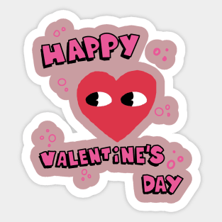 Happy valentines day Sticker